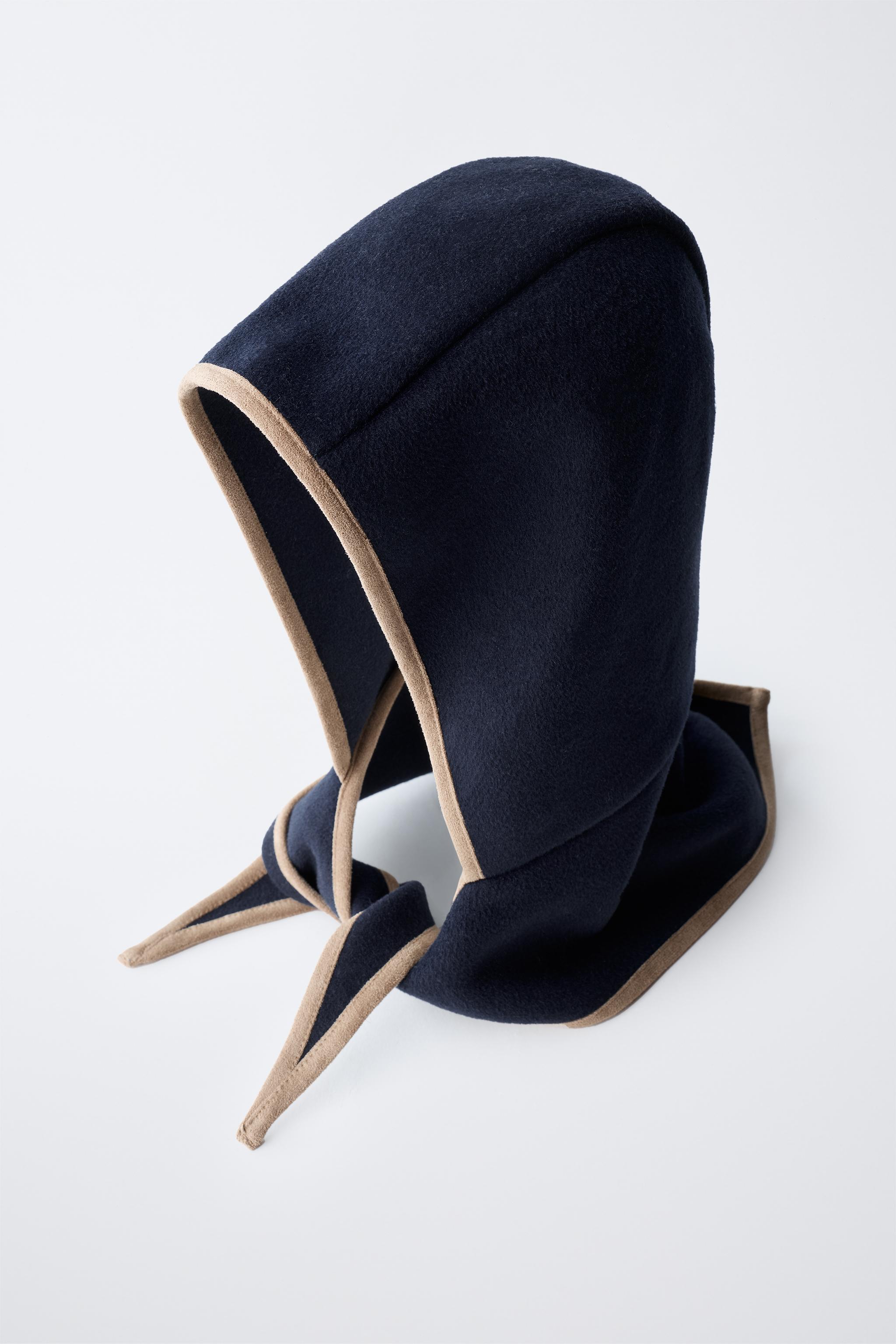 WOOL BLEND CLOTH HOOD